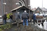 De kerststal staat in Bolderberg