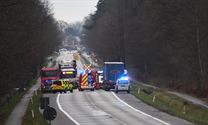 Vogelsancklaan versperd door zwaar ongeval