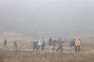 Mijnentocht: sfeer zit erin, jammer van de mist