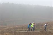 Mijnentocht: sfeer zit erin, jammer van de mist