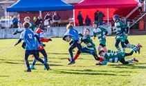 Jeugd betwistte een tornooi bij Rugbyclub 9