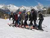 De skiërs zijn weer onderweg naar huis