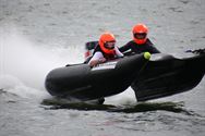 Oefenraces tussen de vrachtboten