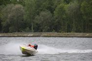 Oefenraces tussen de vrachtboten