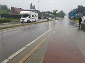 Veel water in de omgeving van de snelwegen