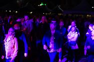 De gezapige sfeer van een bluesfestival