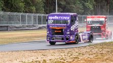 Regen maakt truckraces nog moeilijker