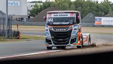 Regen maakt truckraces nog moeilijker
