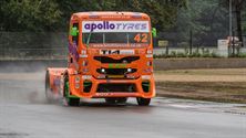 Regen maakt truckraces nog moeilijker