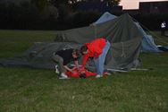 Rampoefening met vliegtuigcrash op kamp in Boekt