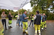 Verenigde Handelaars Zolder trakteren wegarbeiders