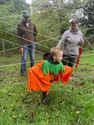 Kleuters en grootouders op wandel in Toverfluit