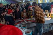 Veel volk op Winterhappening in Boekt