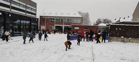 Dolle sneeuwpret in 't Molenholleke