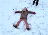 Ook in 't wijkschooltje De Toverfluit sneeuwpret