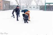 Reuze sneeuwballen in De Brug