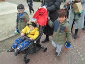 Bij Pagadder krioelde het van de bouwvakkers