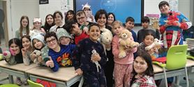Ook veel pyjama's in De Leerplaneet