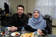 Veel volk op iftar in Selimiye-moskee