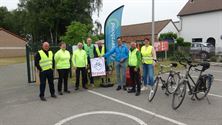 Applaus voor de fietsers in Viversel