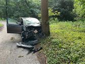 Auto knalt tegen boom op Meylandt