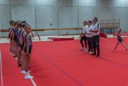 De eerste turntraining in de nieuwe gymhal
