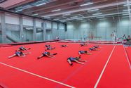 De eerste turntraining in de nieuwe gymhal