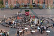 Tienduizenden schoenen als symbool tegen armoede