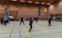 G-badmintonners kregen ook de Sint op bezoek