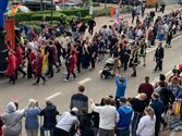 Massa volk voor 43ste stoet van De Slamridders