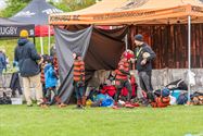 Jonge rugbyspelers leveren vinnige strijd