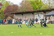 Jonge rugbyspelers leveren vinnige strijd