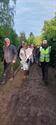Een vroege ochtendwandeling over het vlonderpad