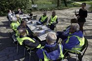 Neos fietste tussen de bloesems naar Herk-de-Stad