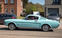 Een pak volk en auto's op eerste dag Mustang Fever