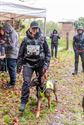Reddingshonden zoeken slachtoffers in Helzoldbos