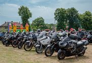 Veel volk op geanimeerd Motorcycle Festival