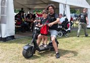 Veel volk op geanimeerd Motorcycle Festival