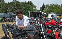 Veel volk op geanimeerd Motorcycle Festival