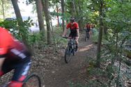 De vernieuwde mountainbikeroute is ingereden