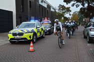 Jasper en Jordi fietsten mee met de politie