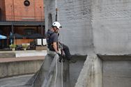 Monumentenwachters oefenen 55 meter hoog