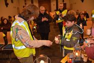 Scouts brachten het Vredeslicht naar Eversel