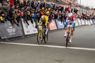 Del Grosso klopt van Aert op de meet