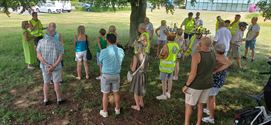 Enkele tientallen deelnemers aan Zomerfietstocht