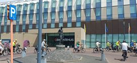 Enkele tientallen deelnemers aan Zomerfietstocht