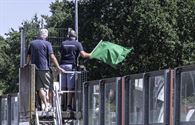 De kranige oudjes in volle actie op Historic GP