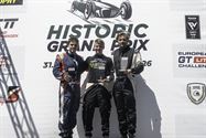 De kranige oudjes in volle actie op Historic GP