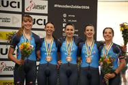 Belgische dames winnen zilver per ploeg