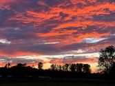 Wat een bijzondere lucht vanavond